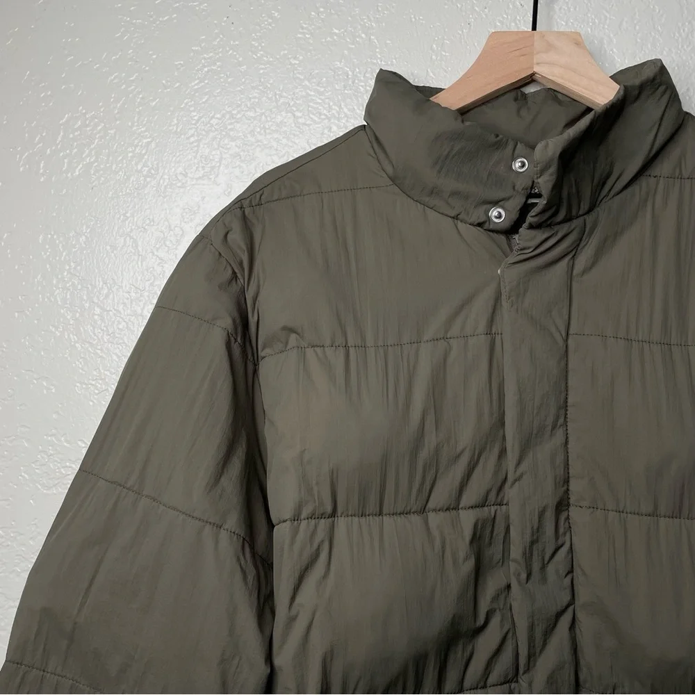 Madewell Men’s Quilted PufferJacket Cargo Green - Picture 5 of 12
